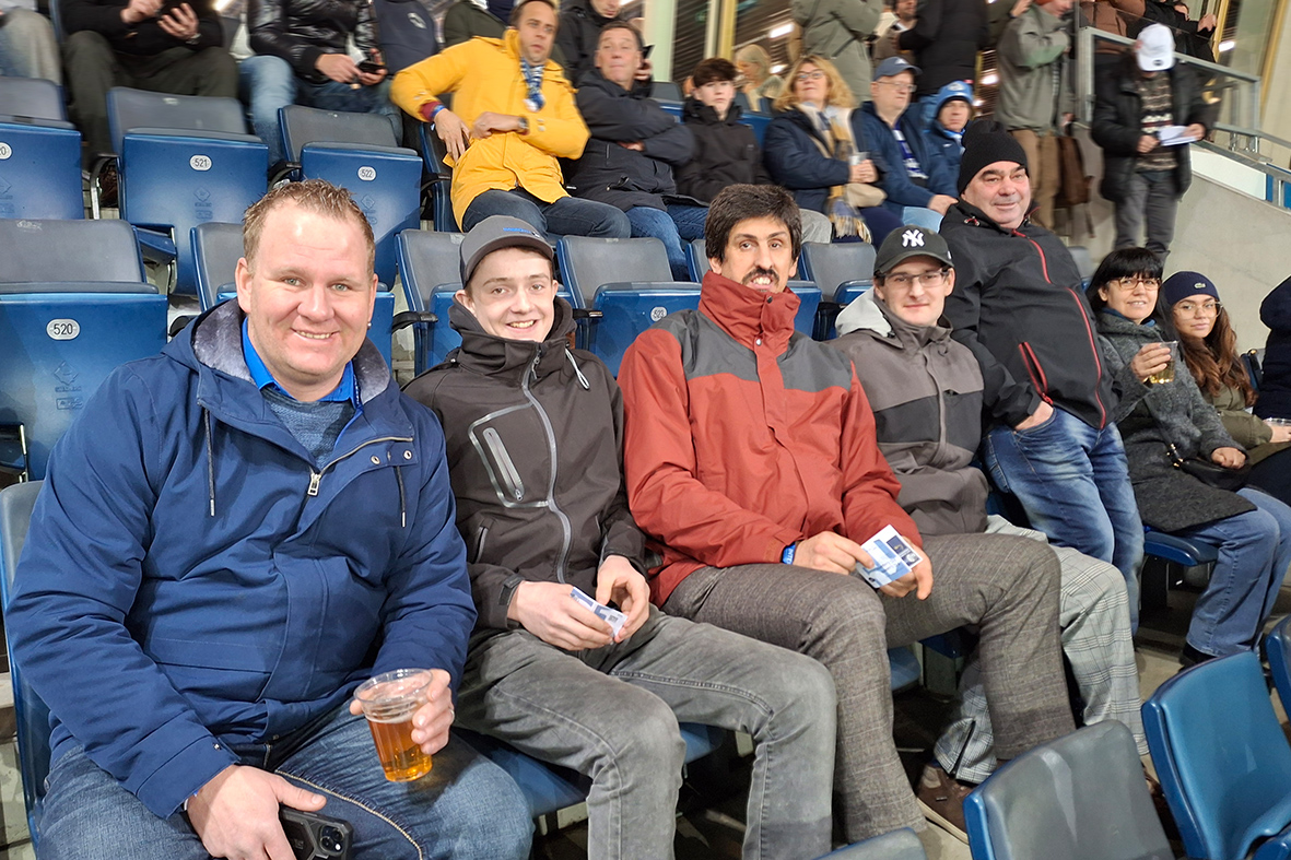 Gemeinsam am FCL-Match