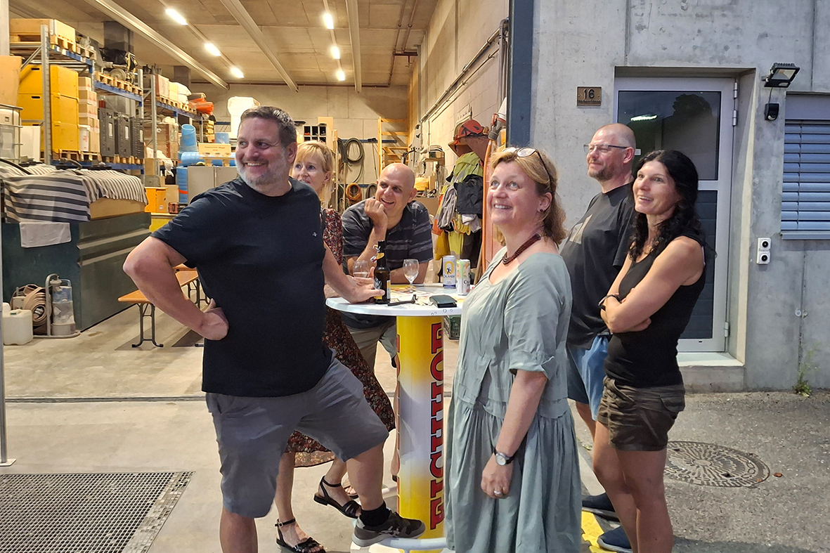 Hotelierstamm zu Besuch